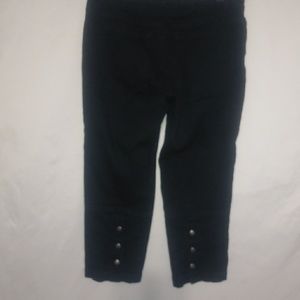 Sunset 4 30x22 Black Spanish Style Capri Jeans